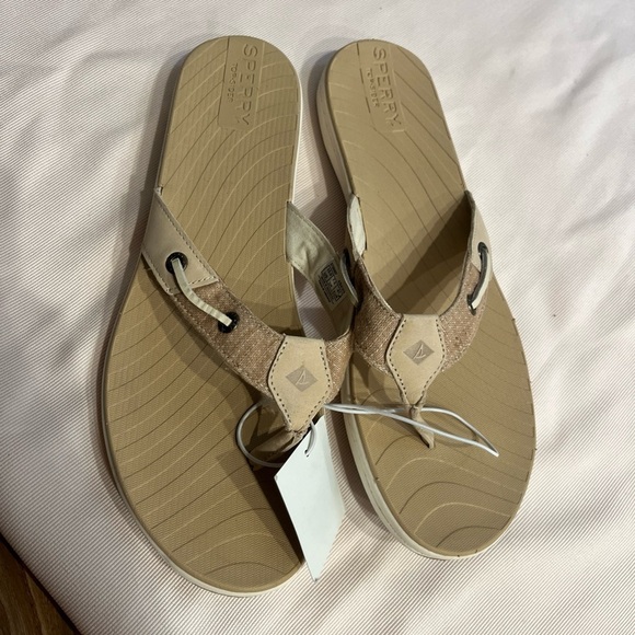 Sperry Tan Sandals Crisscross Slip-On - Picture 1 of 8